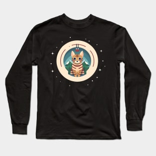 Bengal Cat Xmas Ornament, Love Cats Long Sleeve T-Shirt